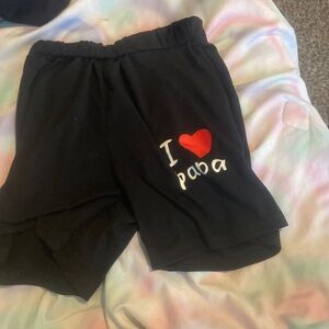 Boy shorts black and red and kinda white